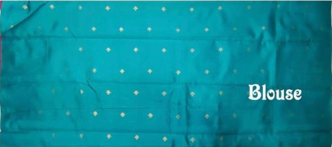 Rani pink semi silk saree