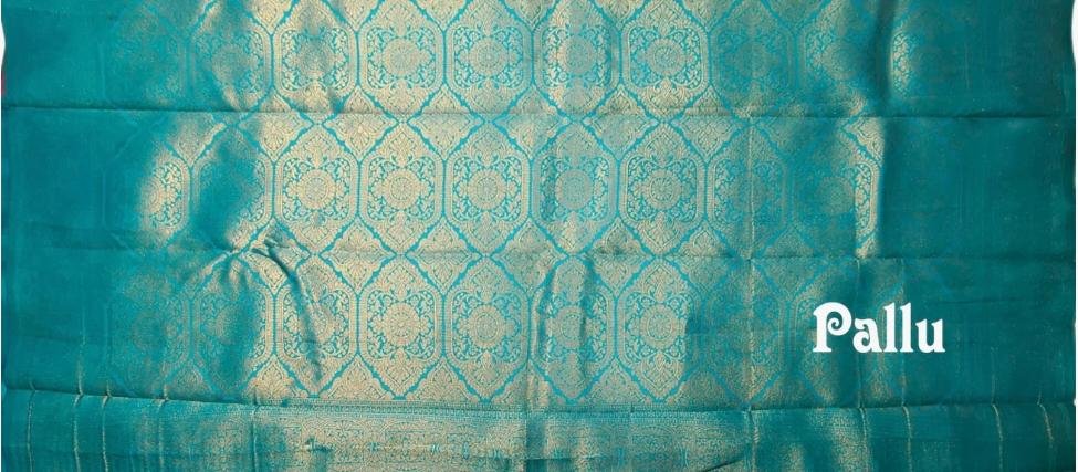 Rani pink semi silk saree